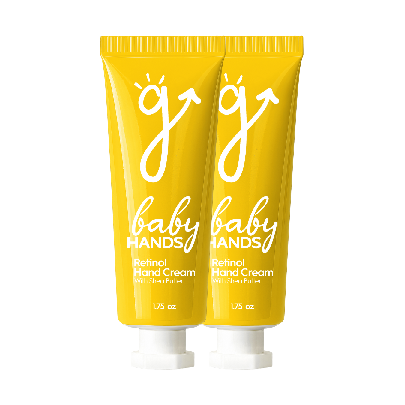Two Baby Hands tubes side by side