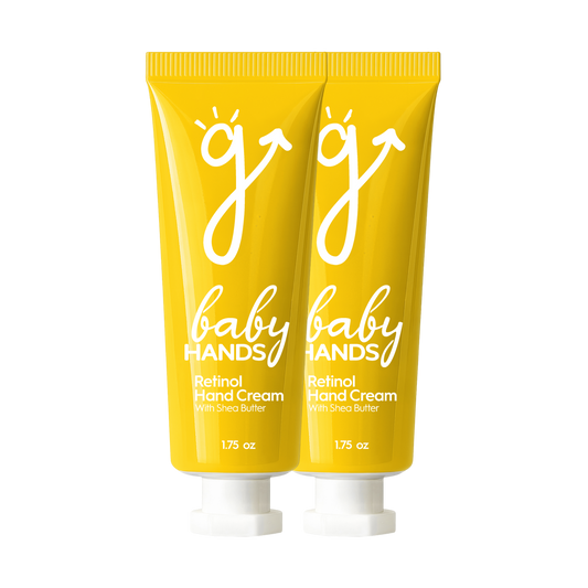 Two Baby Hands tubes side by side